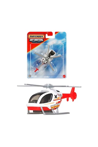 Metal Gövdeli Matchbox Sky Busters Mbx Eheli Metal Oyuncak Helikopter Lisanslı Model Uçağı