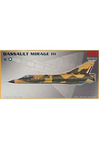 Dassault Mirage 3 Pm Model Avcı Uçağı Demonte Plastik Maketi