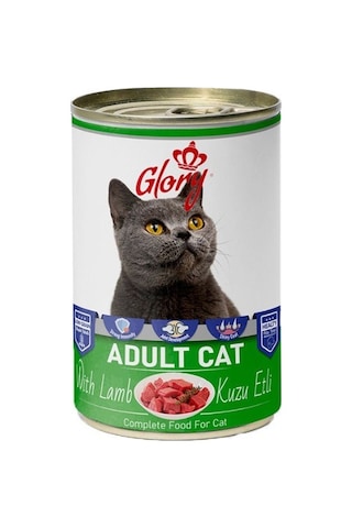 12x400 Gram Glory Parça Etli Karışık Kedi Konservesi