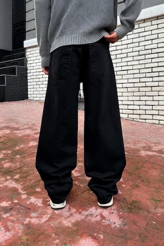 Flaw Basic Baggy Jean Siyah-28419 Siyah