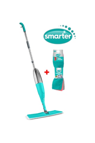 Smarter Shiny Sprey Mop + Mikrofiber Temizlik Bezi 3'lü