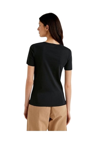 United Colors Of Benetton Basic Kısa Kollu Bisiklet Yaka T-shirt SIYAH