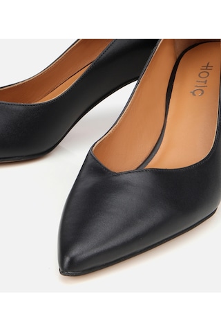 Hotiç Kadın Deri Siyah İnce Topuklu Stiletto 01ayh312520a100 Siyah