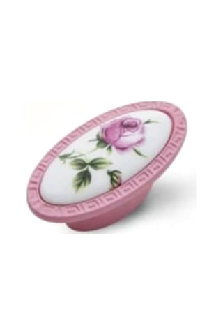 Eymenyapimarket Tomurcuk Porselen Mobilya Dolap Kulp Pembe Gül Pembe