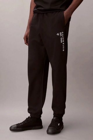 Calvin Klein Havlu Kumaş Calvin 1968 Grafikli Erkek Siyah Eşofman Altı Lv14rf248g-ub1 Siyah