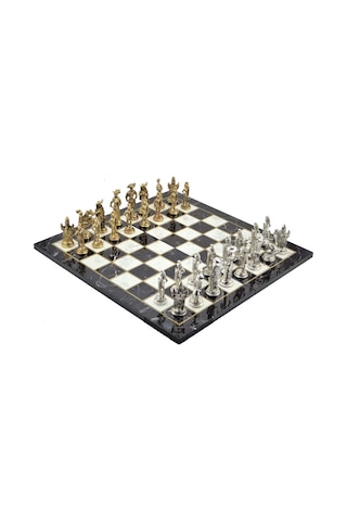 Gifthome Metal Satranç Takımı - Seti Battal ispanyol parlak Ka