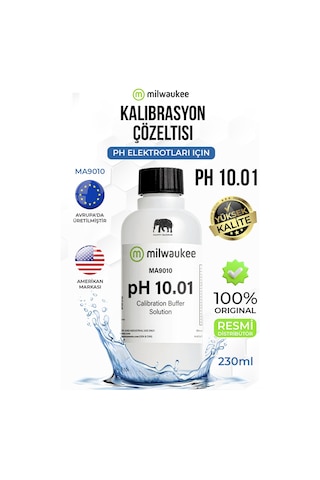 Milwaukee Ma9010 Ph 10.01 Kalibrasyon Solüsyonu 230 Ml