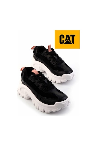 Black Hakiki Deri Kadın Sneaker Cat0111100502 001