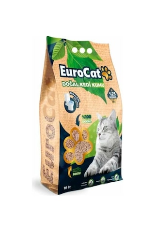 Eurodog&Eurocat Hızlı Topaklaşan Doğal Kedi Kumu 2 x 10 L