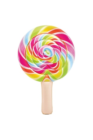 Intex Gökkuşağı Lolipop Şişme Deniz Havuz Yatağı Şişirilebilir Çok Renkli
