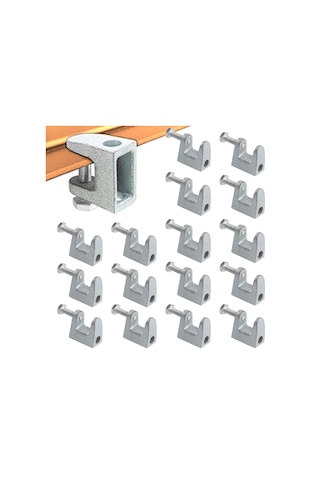 Işın Kelepçesi, 20 Pcs 3/8 '13/16' Çinko Kaplama Demir Güvenliği C-clamps 13/16 'kaynak/marangoz/bina/ev Montajı İçin Çene Açıklığı