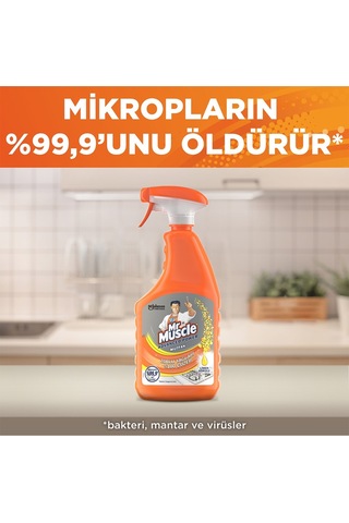 Mr. Muscle Mutfak Yağ Çözücü Sprey Limon Kokulu 750 ML
