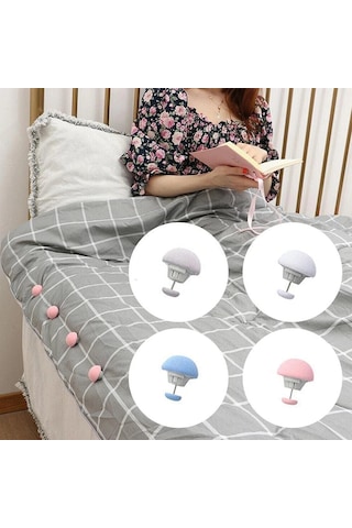 4 Adet Gri Yorgan Düğmesi Bağlantı Elemanları Mantar Nevresim Klipleri Levha Kaymaz Bat Kapak Raptiye Klipsi Ev Gereçleri 47119692