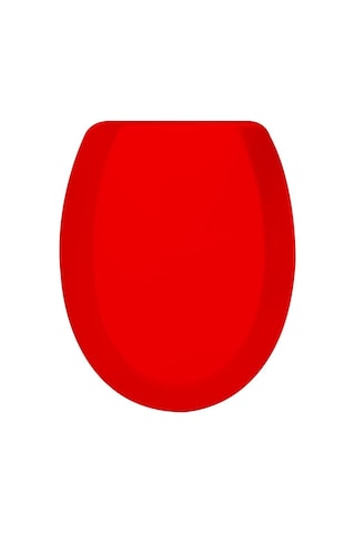Rona Kırmızı Tisa Thermoplast Standart Klozet Kapağı (Üstten Mont