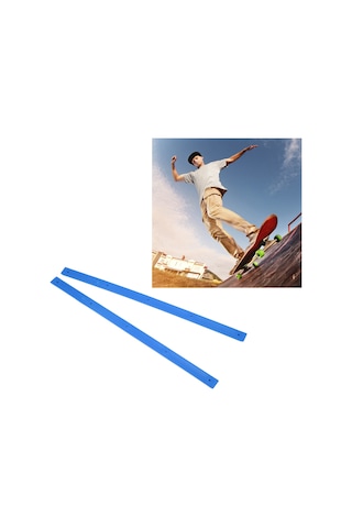 Aubyhe Pom Malzeme Kaykay Rib Bones Rails - Zıplama Koruması, Kaydırma Kolaylığı Ve Sürtünmeyi Azaltma - Kırmızı 35.7cm Kırmızı