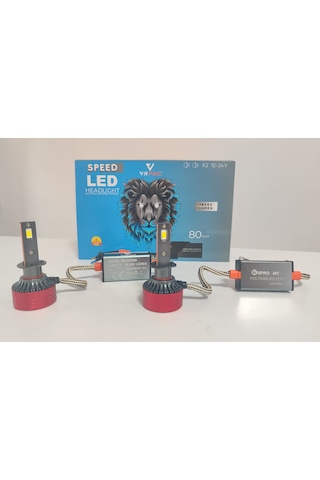 Vr Pro Speed H1 80w 12v 24v Uyumlu 18 Bin Lümen 6k