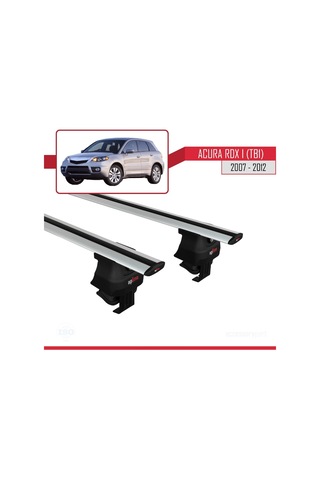 Acura Rdx I Tb1 2007-2012 Arası İle Uyumlu Ace-4 Ara Atkı Tavan Barı Gri