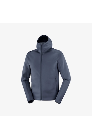 Salomon Outlıne Warm Erkek Tam Fermuar Polar Blue Nights Lc2483200 Lacivert