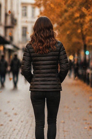 Hummel Magic Zip Coat 940277-2001 Siyah Kadın Mont