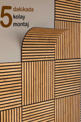 Winflex Mini Eko Akustik Ahşap Panel Safir Meşe - 60x60cm