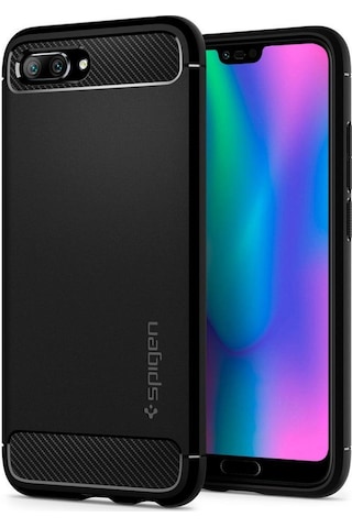 Spigen Huawei Honor 10 İle Uyumlu Kılıf Rugged Armor