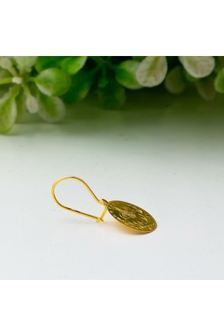 Bilezikci 14 Ayar Altın Tuğralı Küpe KPEGS14K22403