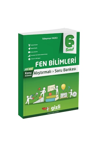 Gizli Yayınları 2025 6. Sınıf Fen Bilimleri Alıştırmalı Soru Bankası Gizli Yayınları 2025 6. Sınıf Fen Bilimleri Alıştırmalı Soru Bankası