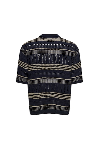 Only & Sons Onskarlos Rlx Ss Resort Polo Knıt Erkek Mavi Kazak - 22033570