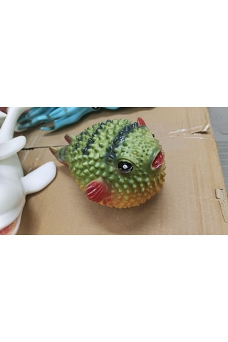 Plastik Oyuncak Büyük Boy Balık Balon Balığı Pufferfish 15 Cm