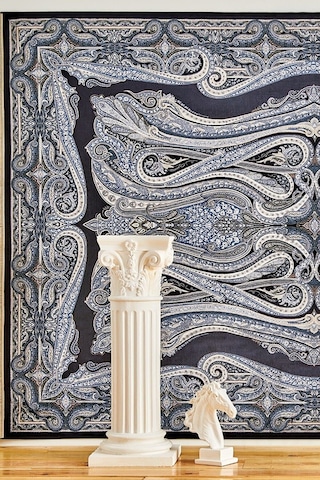 Kaşmir Halı İpek Moroccan Blue 200x290CM Halı Salon Halısı