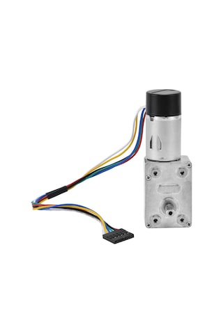 Aubyhe Jgy-370 Dc12v 66 Devir/dakika Kodlayıcılı 15mm Çift Eksenli Kaynaklı Redüksiyonlu Motor, Endüstriyel Sürücü Cihazı