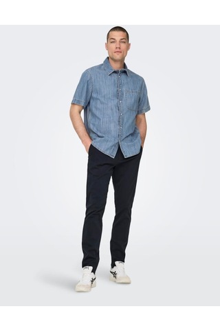 Only & Sons Onscam Chino Pk 6775 Erkek Koyu Mavi Pantolon - 22016775 Koyu Mavi