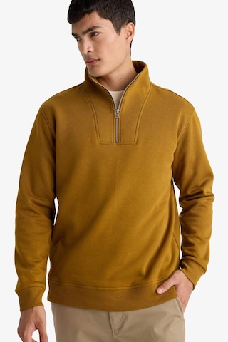 Defacto Regular Fit Yarım Balıkçı Yaka Fermuarlı Kalın Sweatshirt F4136ax25aubn152 Kahve