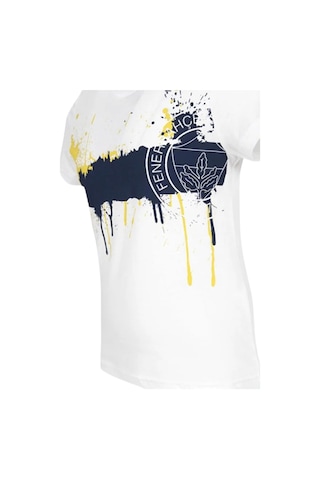 Fenerium Fenerbahçe Çocuk Tribün Boyalı Beyaz T-shirt Beyaz