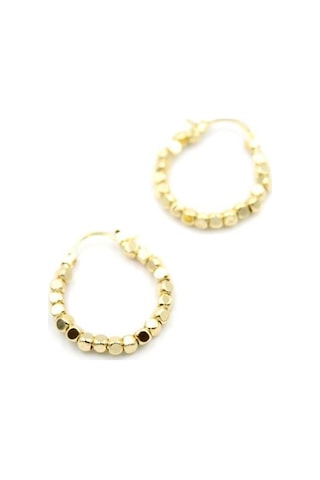 Dorika Halka Küpe - Altın Çok Renkli