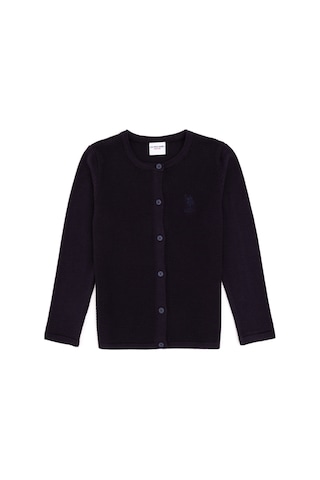 U.S. Polo Assn. Kız Çocuk Lacivert Bisiklet Yaka Triko Hırka 50294745-VR033