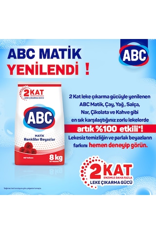Abc Matik Gül Tutkusu Toz Çamaşır Deterjanı 8 KG