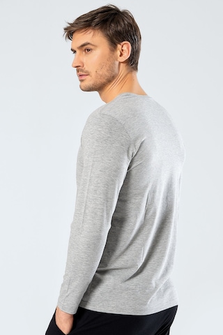 Cacharel Erkek V Yaka Uzun Kollu T-shirt 1334/gri
