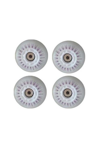 Fastbuy Bosphorusboutique Yeşil 76/80mm Paten Tekerlekleri, Led Işıklı, 4 Adet, 76 Mm Nj Yeşil Yeşil