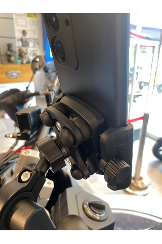 Bee Connect Vespa/django Uyumlu Motosiklet Telefon Tutucu Mat Siyah