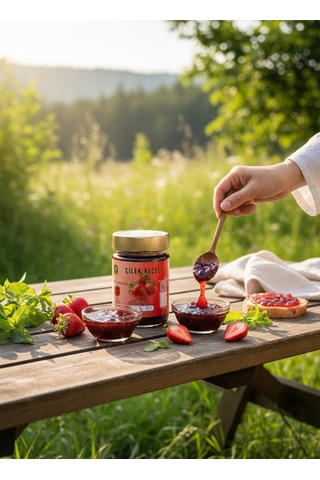 400 Gr %65 Meyveli Doğal Çilek Reçeli
