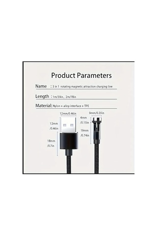 Usb Manyetik Şarj Kablosu, 10-20w, 36v, Pil Olmadan, Cep Telefonları Ve Daha Fazlası 2 Mt