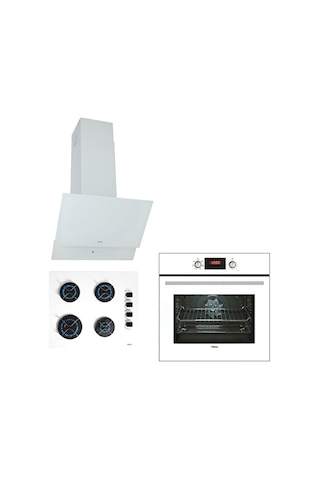 Teka - Chef 6 Premium HAK 627 WH + GBE 64002 KBC WH + ATV 60 Beyaz Ankastre Set