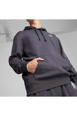 Puma Classics Hoodie Unisex Gri Hoodie Düz 535596 Gri
