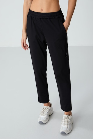 Tommy Life Siyah Kapüşonlu Gizli Cep Detaylı Standart Kalıp Kadın Eşofman Takımı - 95306 Siyah