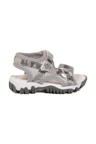 Arzen Gri-kamuflaj Polyester Karışımlı Çocuk Sandalet 25t104 B