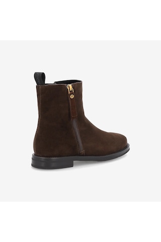 Cacao Dark Brown Bot Kadın 98c6 Frau Waxy Ankle Boot Acı Kahverengi