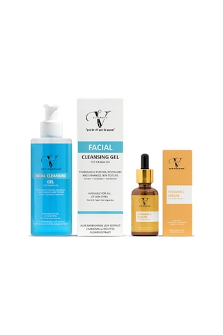 Vitanova ve Canlandırıcı Yüz Yıkama Jeli 250 ML + Vitamin C Serum 30 ML