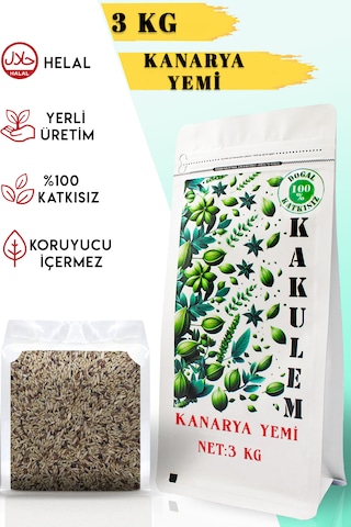 Kakulem Sertifikalı Premium Karışık Kanarya Yemi 3 Kg