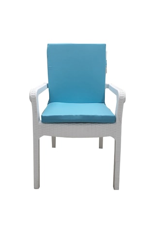 Mirzade 4 Adet Elit Yüksek Arkalı Minder Duck Bezi-turkuaz 001